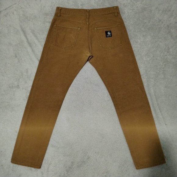 Carhartt WIP Jeans Men 33x32 (34x31) Tan Brown Klondike XXV 25 Years Anniversary - Picture 7 of 16